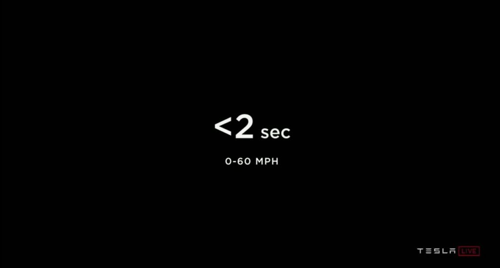 2 sekunden von 0 auf 100 kmh